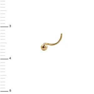 PIERCING NARIZ ORO 18K BOLA