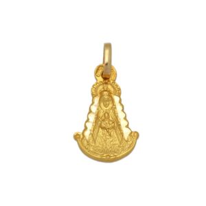 MEDALLA VIRGEN DEL ROCIO ORO 18K