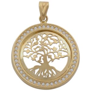 COLGANTE ARBOL DE LA VIDA ORO 18K G762