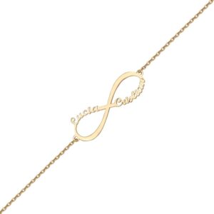 PULSERA INFINITO PERSONALIZADO ORO 18K PU1180