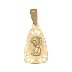 Medalla Virgen Niña Oro 18 K M517