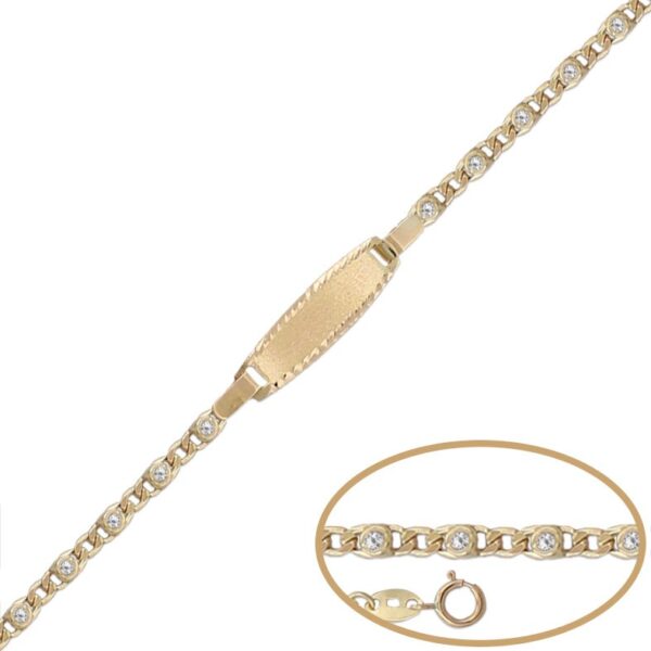 Pulsera Esclava Bebe Oro 18KL PU1149