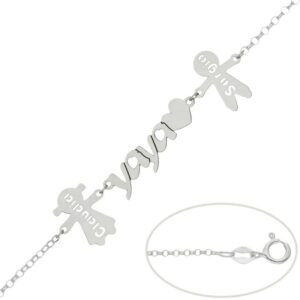 Pulsera Plata Personalizada Yaya