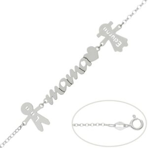 Pulsera Plata Personalizada Mama