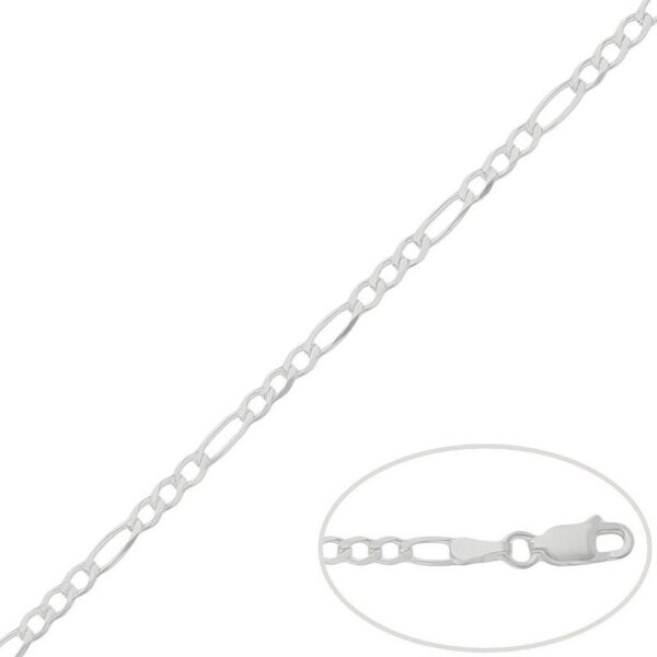 Cadena Plata Cartier 3X1 3MM