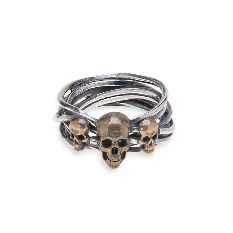 Anillo Platadepalo Skull SR002X