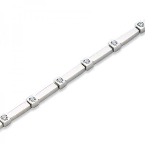 Pulsera De Oro Blanco y Diamantes 4011 0,33 ct.