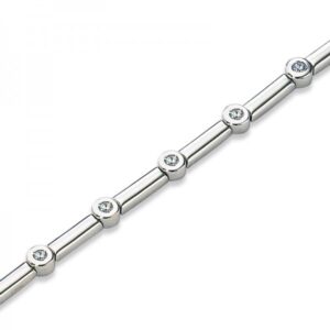 Pulsera De Oro Blanco y Diamantes 4010 0,33 ct.