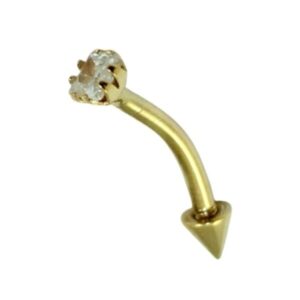 Piercing Ceja banana Oro De Ley 18k 18076