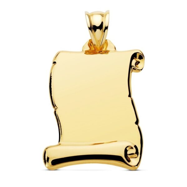 Colgante Oro 18k Pergamino