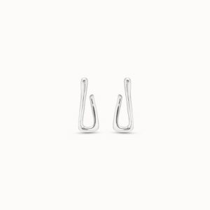 Pendientes Mujer Plateados Tipo Aro Rectangular UNOde50 PEN0795MTL0000U