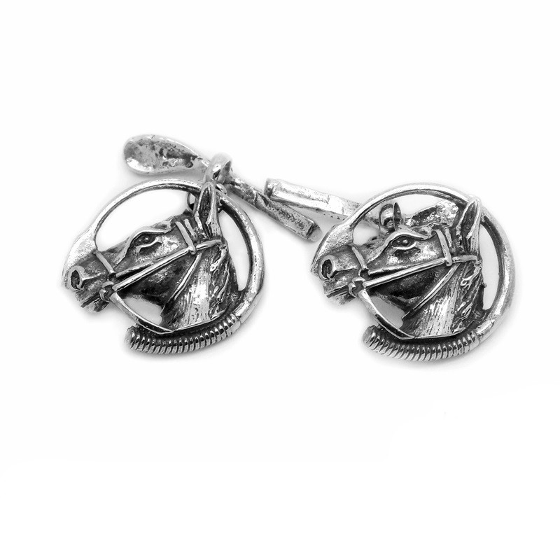 Gemelos Plata Caballo La Perionda 1223