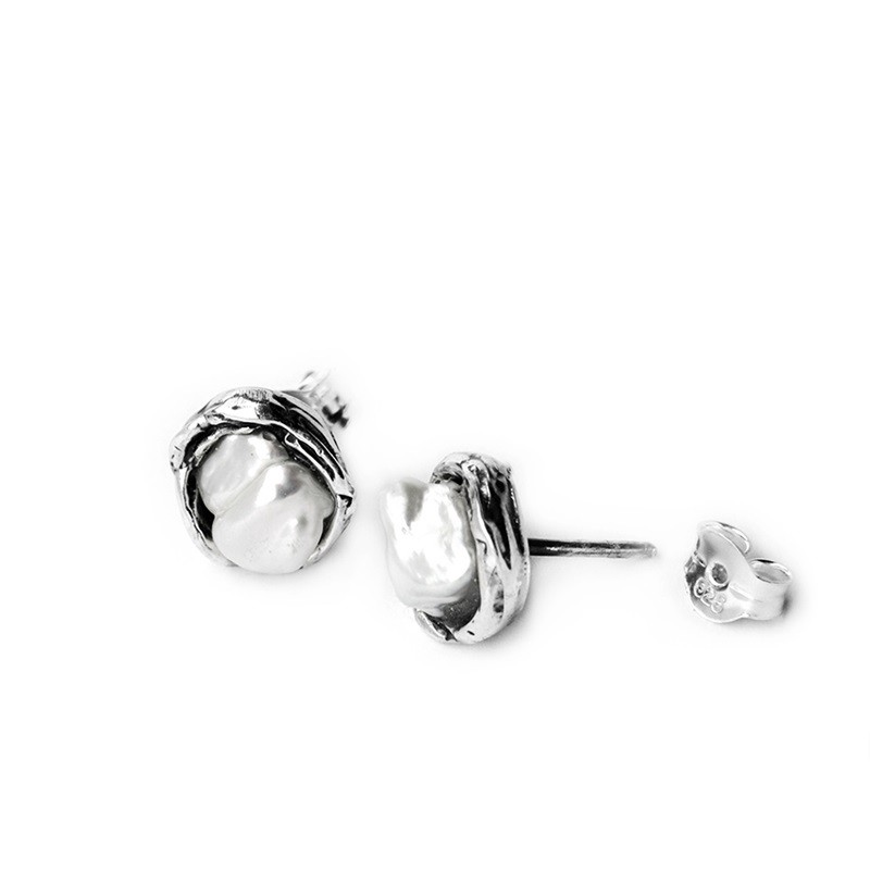 Pendientes Plata Perla La Perionda 0891P