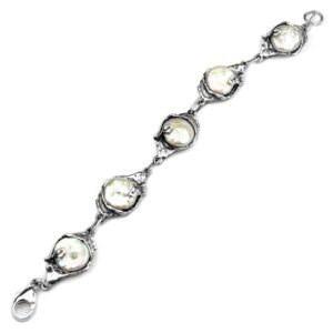 Pulsera Plata Perlas La Perionda 0733