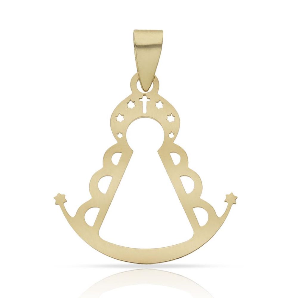 Colgante Virgen Del Rocío Oro De Ley 18k G317