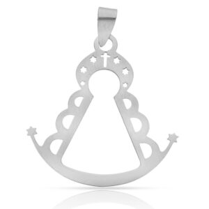 Colgante Virgen Del Rocío Plata De Ley AG684