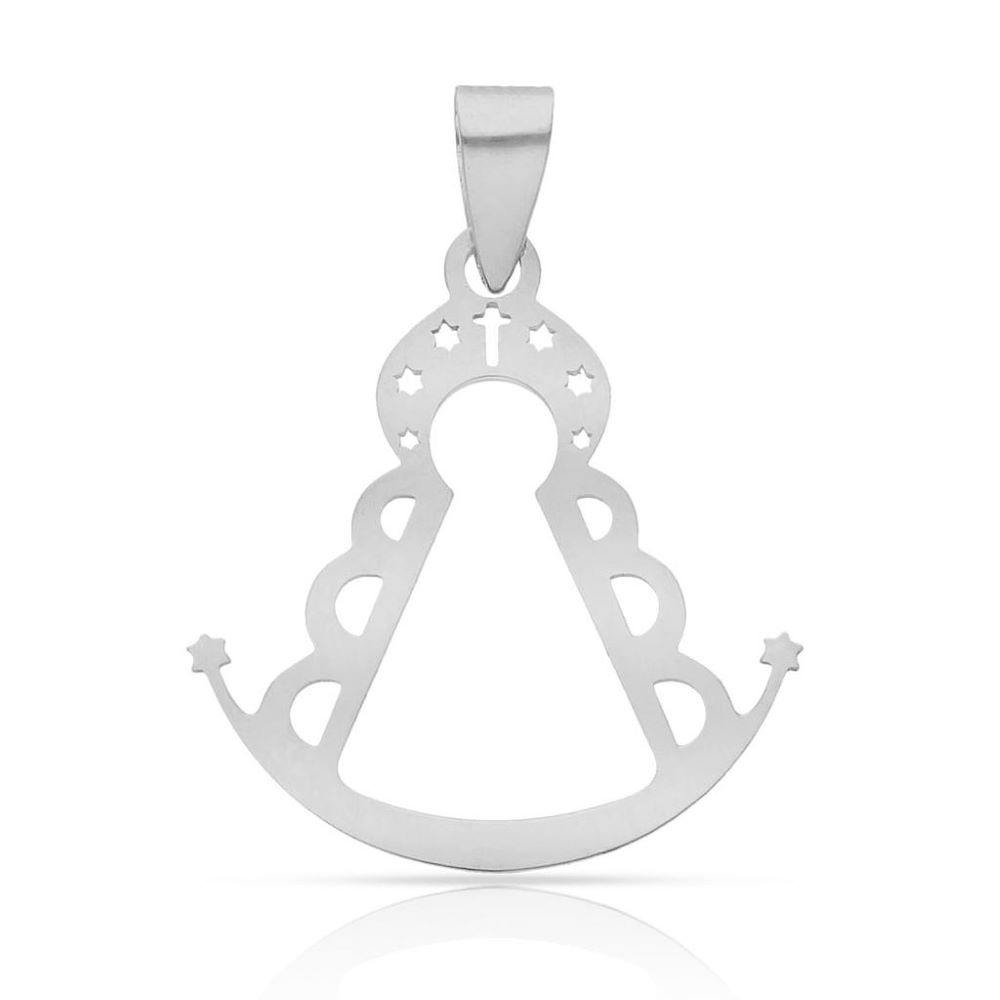 Colgante Virgen Del Rocío Plata De Ley AG685