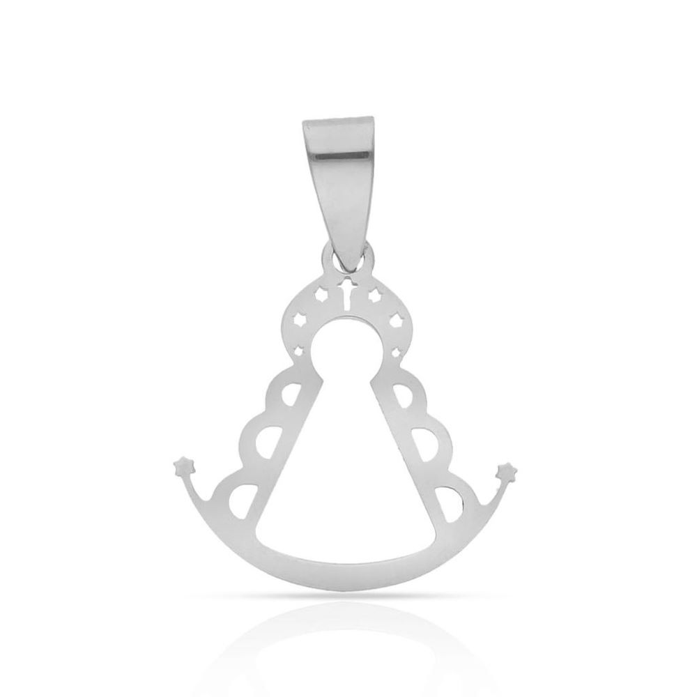 Colgante Virgen Del Rocío Plata De Ley AG686