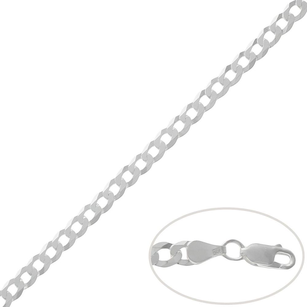 Cadena Plata Barbada 5 MM AG443