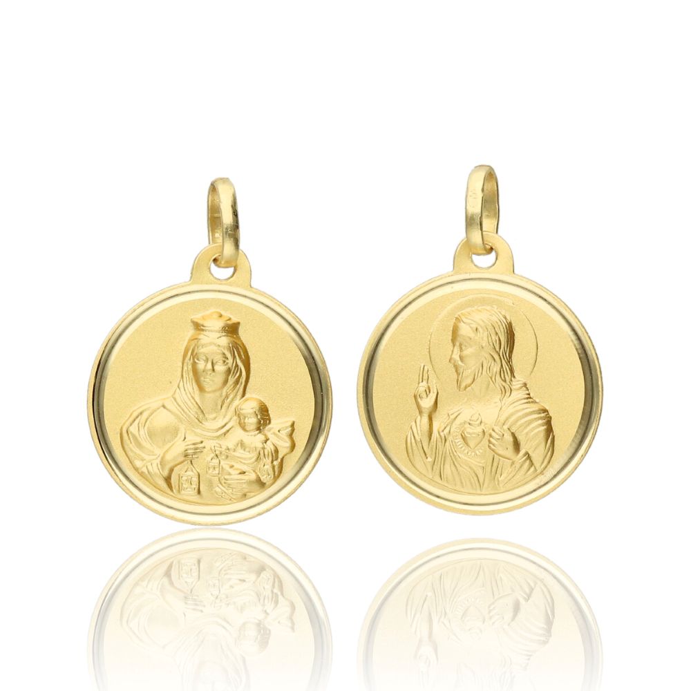 Medalla Escapulario Oro 18k 00185125 18mm